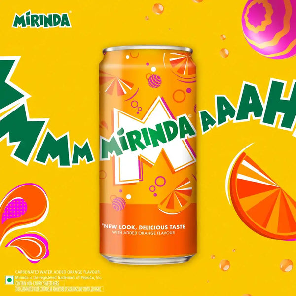 Mirinda Orange Soft Drink | Carbonated Beverage (300 ml)