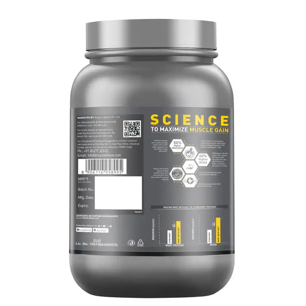 MuscleBlaze Biozyme Performance Whey Protein Powder (Chocolate Hazelnut) (1 kg)