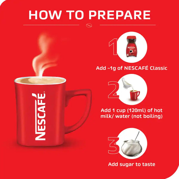 Nescafe Classic - Instant Coffee Powder - Pure Coffee 24 g