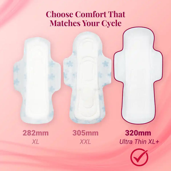 Niine Naturally Soft Ultra Thin XL | 320 mm | 30 Pads with Biodegradable Bags