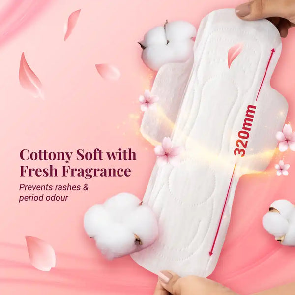 Niine Naturally Soft Ultra Thin XL | 320 mm | 30 Pads with Biodegradable Bags