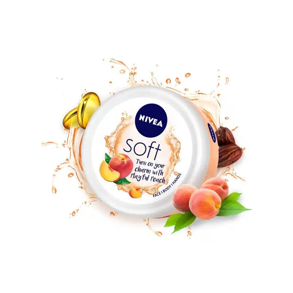 Nivea Soft Light Playful Peach Moisturizing Cream 100ml
