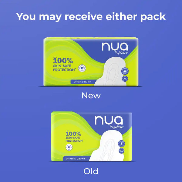 Nua MyWave Sanitary Pads | XL - 280mm 28 pcs