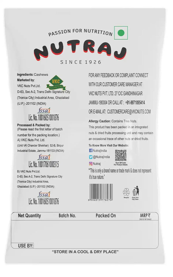 Nutraj Cashew Nuts | Kaju 200g
