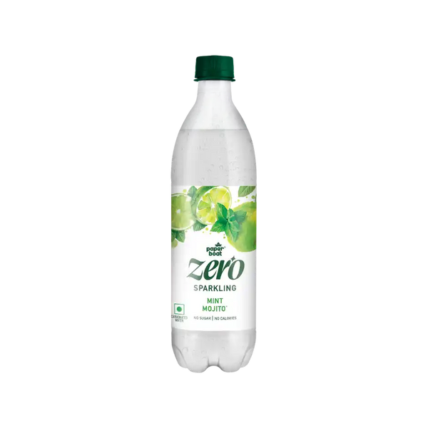Paper Boat Zero Sugar Mint Mojito Sparkling Water | Sugar Free Cocktail Mixer (600 ml)