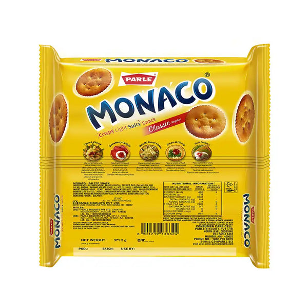 Parle Monaco Classic Salty Biscuits 371g