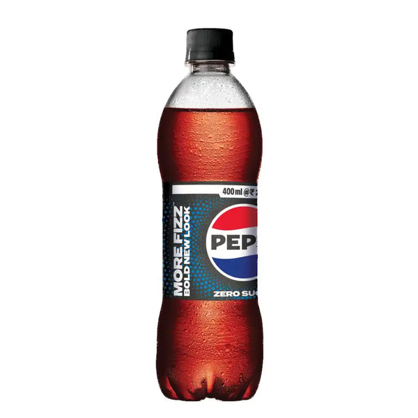Pepsi Zero Sugar Soft Drink | Carbonated Beverage (400 ml)