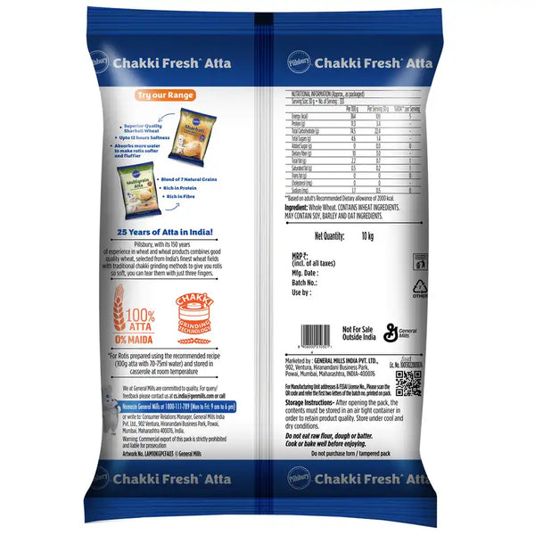Pillsbury Chakki Fresh Atta 10kg