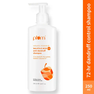Plum Anti-Dandruff Shampoo with Volcanic Minerals & 0.5% Salicylic Acid 250 ml