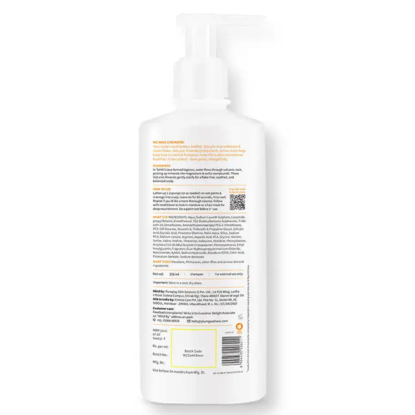 Plum Anti-Dandruff Shampoo with Volcanic Minerals & 0.5% Salicylic Acid 250 ml