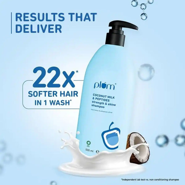 Plum Coconut Shampoo For Dull Hair With Coconut Milk And Peptides (500 ml)