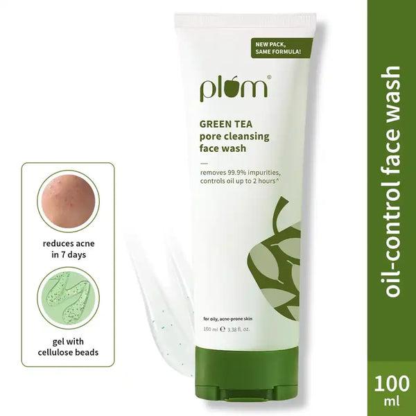 Plum Green Tea Pore Cleansing Face Wash Acne Face Wash Oily Skin 100ml