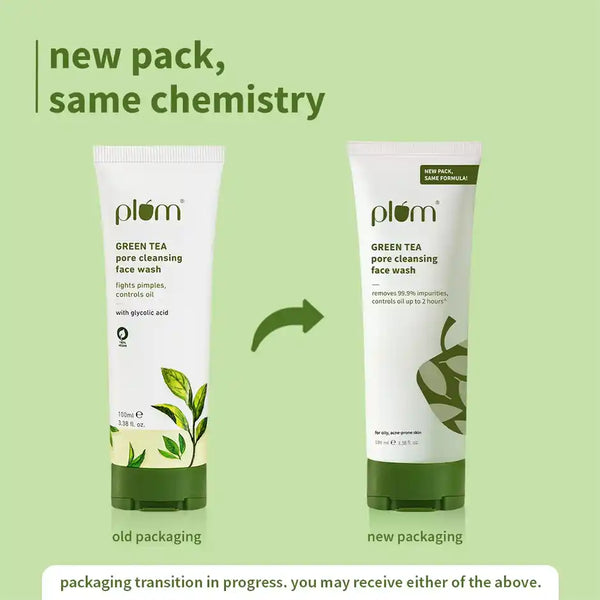 Plum Green Tea Pore Cleansing Face Wash Acne Face Wash Oily Skin 100ml
