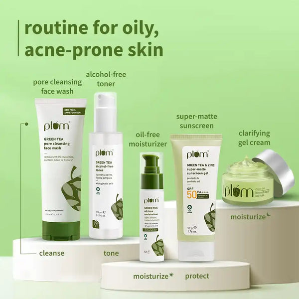 Plum Green Tea Pore Cleansing Face Wash Acne Face Wash Oily Skin 100ml