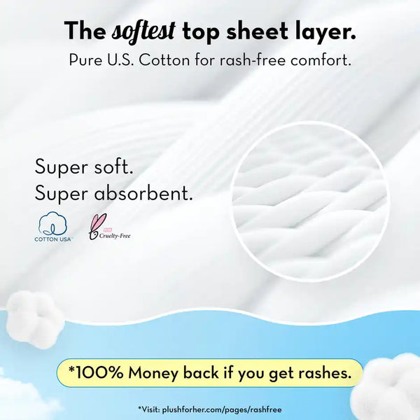Plush Ultra Thin 12 XXL Sanitary Pads | Heavy Flow