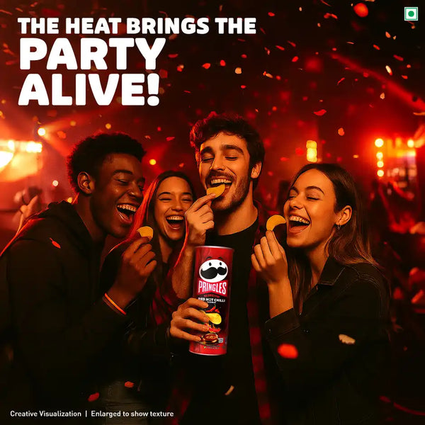 Pringles Scorchin Red Hot Chilli | Spicy & Crispy (102 g)