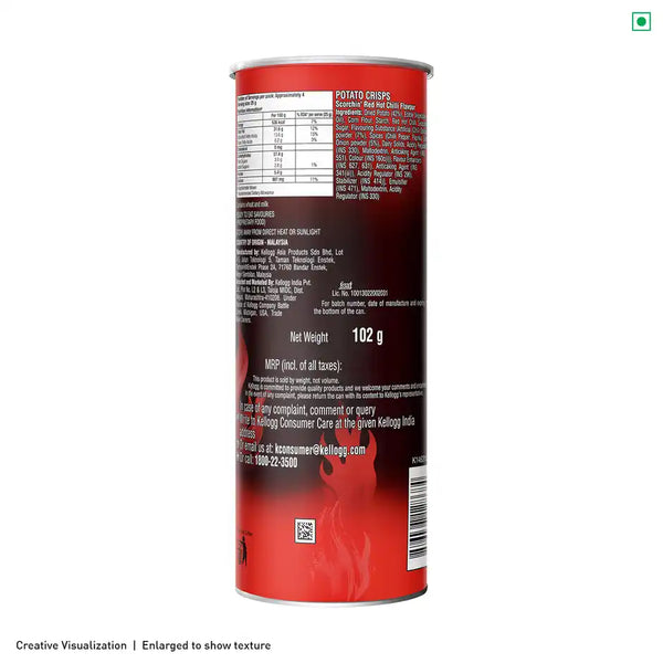Pringles Scorchin Red Hot Chilli | Spicy & Crispy (102 g)