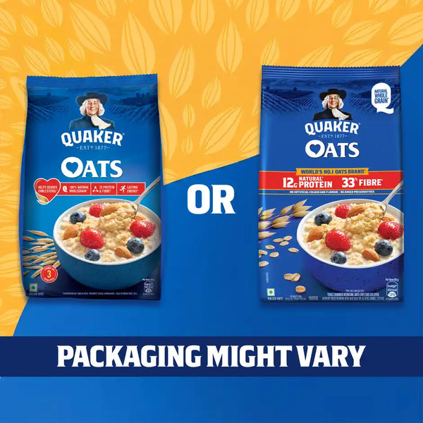 Quaker Rolled Instant Oats | High Protein Breakfast Cereal 1kg