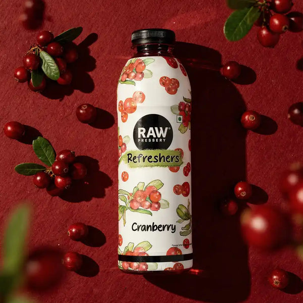 RAW Pressery Refreshers Cranberry Juice Fruit Juice  (750 ml)