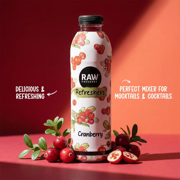 RAW Pressery Refreshers Cranberry Juice Fruit Juice  (750 ml)