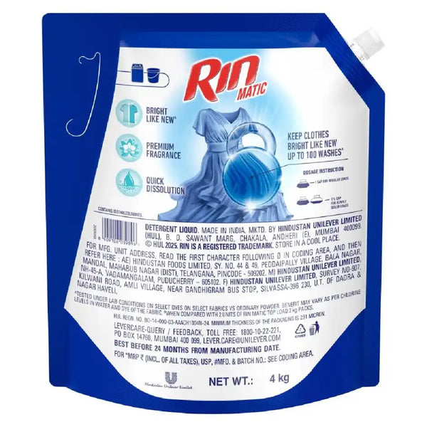 Rin Matic Liquid Top Load 4kg