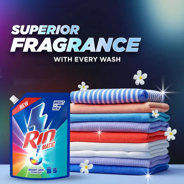 Rin Matic Top Load Detergent Liquid | Pouch 2kg