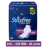Stayfree Secure Nights XXL Sanitary Pads 40 pcs