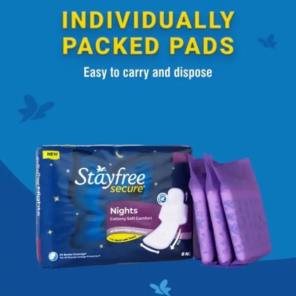 Stayfree Secure Nights XXL Sanitary Pads 40 pcs