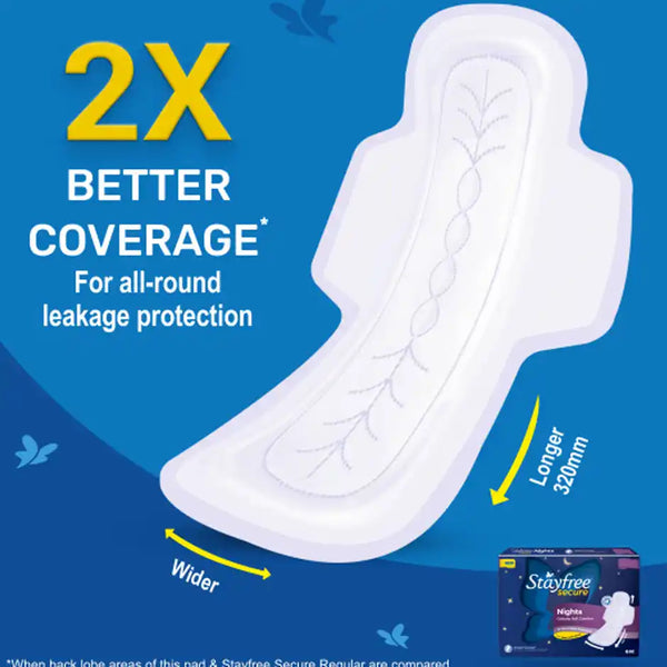 Stayfree Secure Nights XXL Sanitary Pads 40 pcs