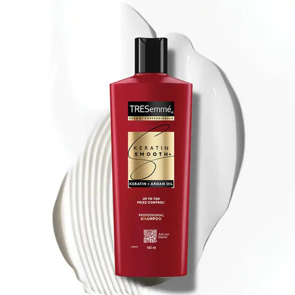 TRESemme Keratin Smooth Anti-Frizz Shampoo with Keratin & Argan Oil for Dry, Frizzy Hair 180 ml