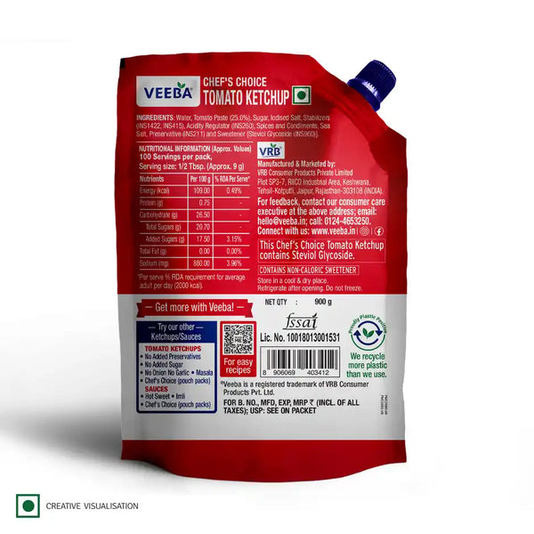 Veeba Tomato Ketchup - Chef's Special (900 g)