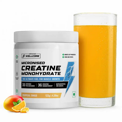 Wellcore Micronised Tropical Tango Creatine Monohydrate | 33 servings 122g