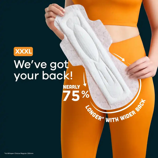Whisper Bindazzz Nights 10 XXXL Sanitary Pads 10 pcs