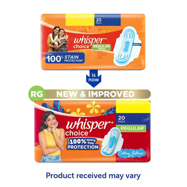 Whisper Choice Regular Sanitary Pads 20pcs