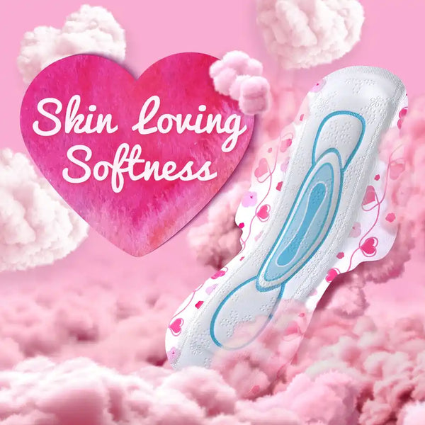 Whisper Ultra Skin Love Soft Sanitary Pads for Women, XL 15 Napkins
