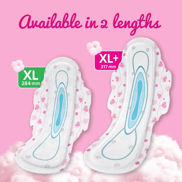 Whisper Ultra Skin Love Soft Sanitary Pads for Women, XL 15 Napkins