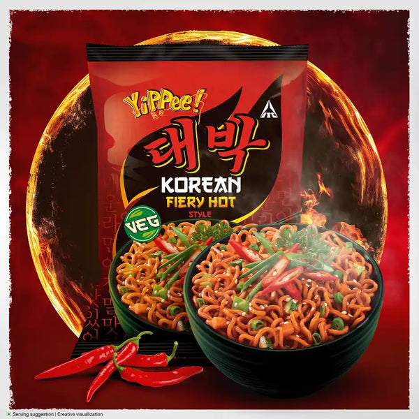 Yippee Korean Fiery Hot Noodles  (75 g)