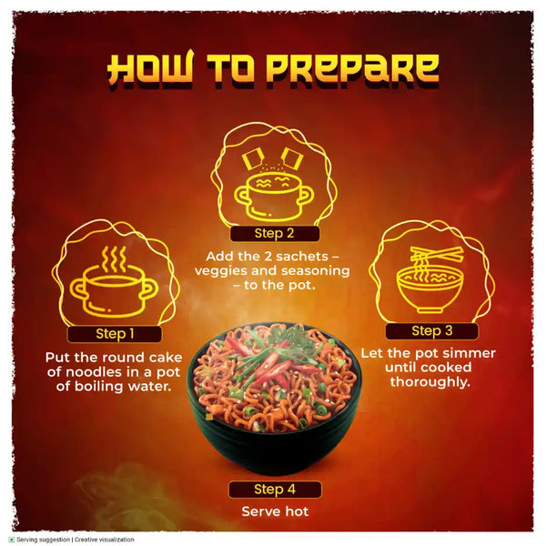 Yippee Korean Fiery Hot Noodles  (75 g)