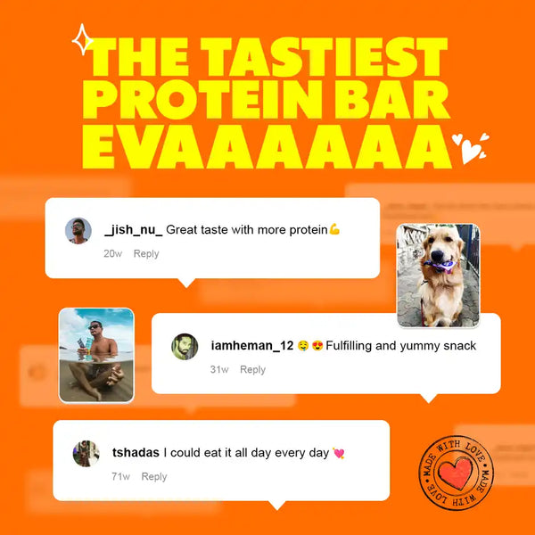 Yoga Bar 10g Protein Bar, Coffee Rush, Date Sweetened, Raw Cold Pressed 50g