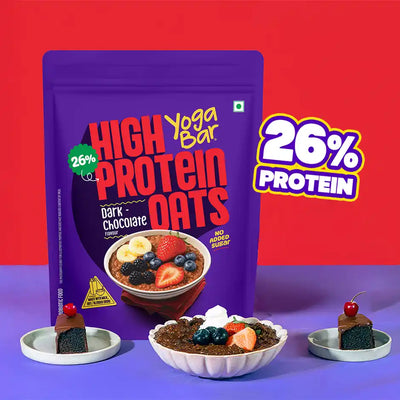Yoga Bar 26% High Protein Oats, Dark Chocolate, No Added Sugar, High Fibre, Added Probiotics 1kg