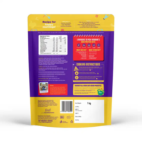 Yoga Bar 26% High Protein Oats, Dark Chocolate, No Added Sugar, High Fibre, Added Probiotics 1kg