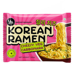 Yu Cheesy VEG Carbonara - Korean Ramen Noodles 100g