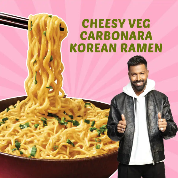 Yu Cheesy VEG Carbonara - Korean Ramen Noodles 100g