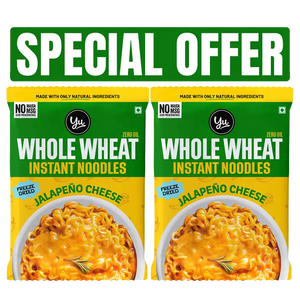 Yu Jalapeno Cheese - Whole Wheat Instant Noodles | Pack Of 2 x 70 g