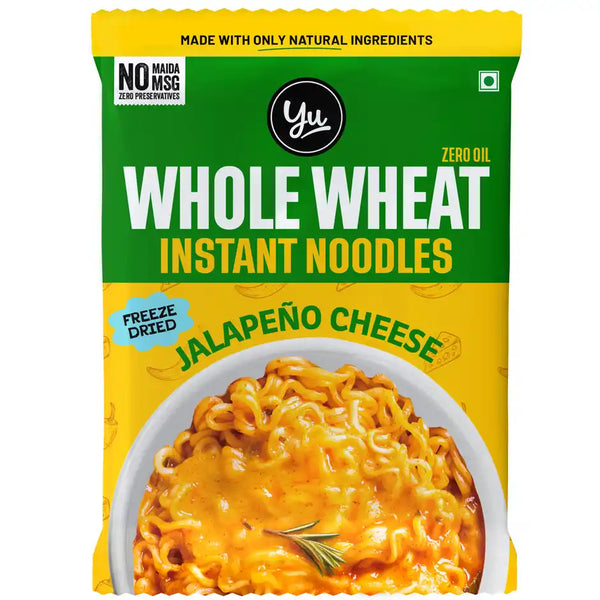 Yu Jalapeno Cheese - Whole Wheat Instant Noodles | Pack Of 2 x 70 g